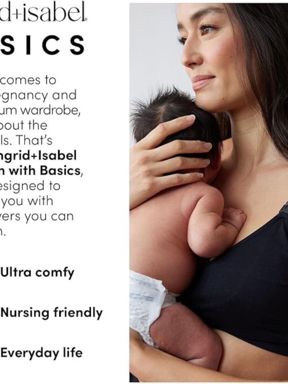 Ingrid & Isabel Basics - Crossover Maternity & Nursing Cami - Picture 4 of 6
